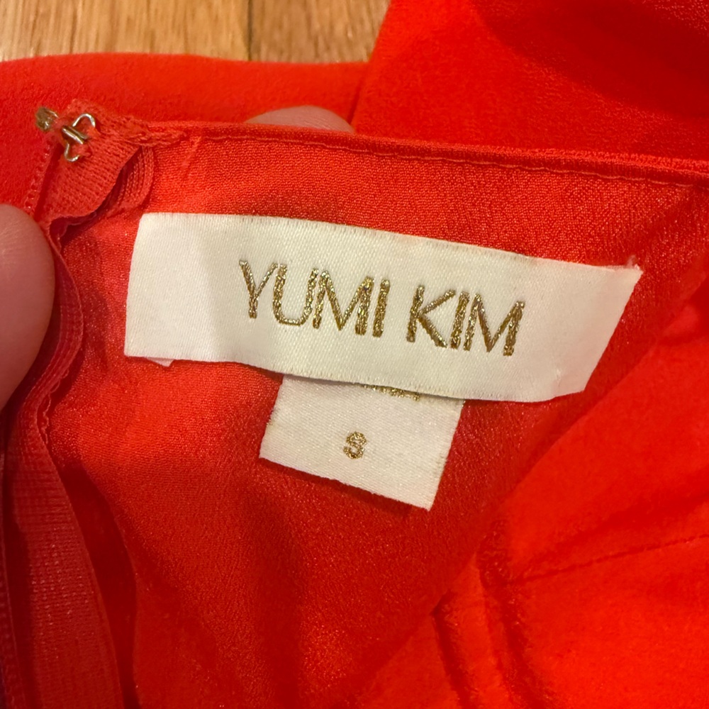 Yumi Kim Red Midi Dress with Spaghetti Straps - Picture 4 of 5